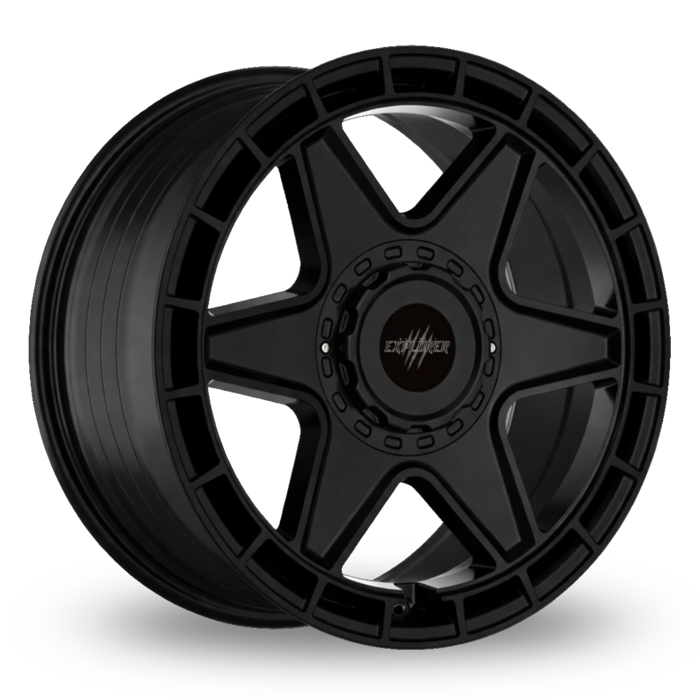 Wolfrace Explorer Black Wolf Three Matt Black Alloy Wheels