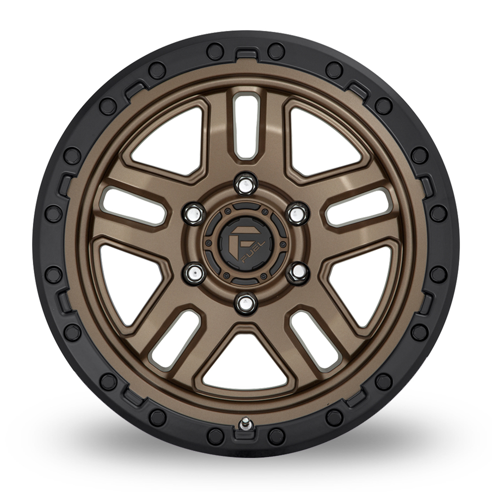 18" Fuel Off-Road D702 Ammo Matt Bronze Black Bead Ring Alloy Wheels