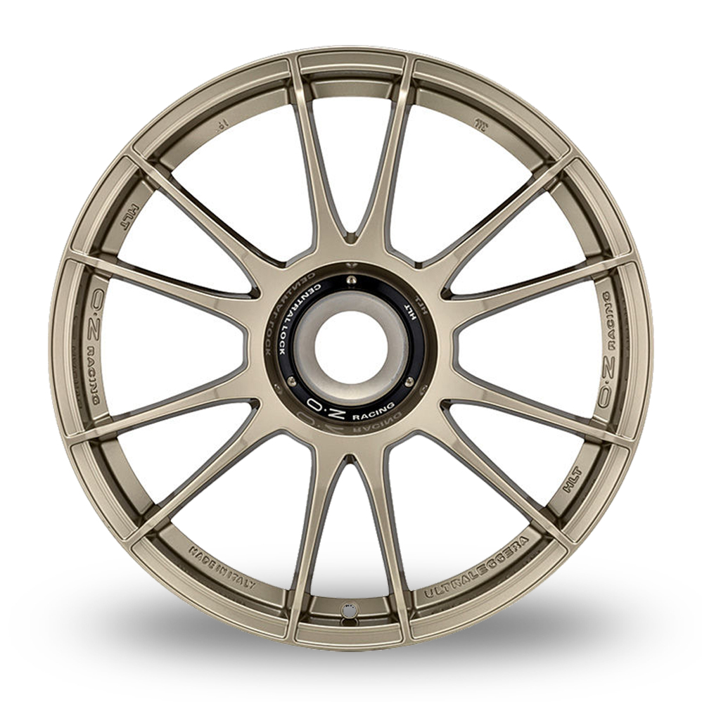 19" OZ Racing Ultraleggera HLT CL White Gold Alloy Wheels