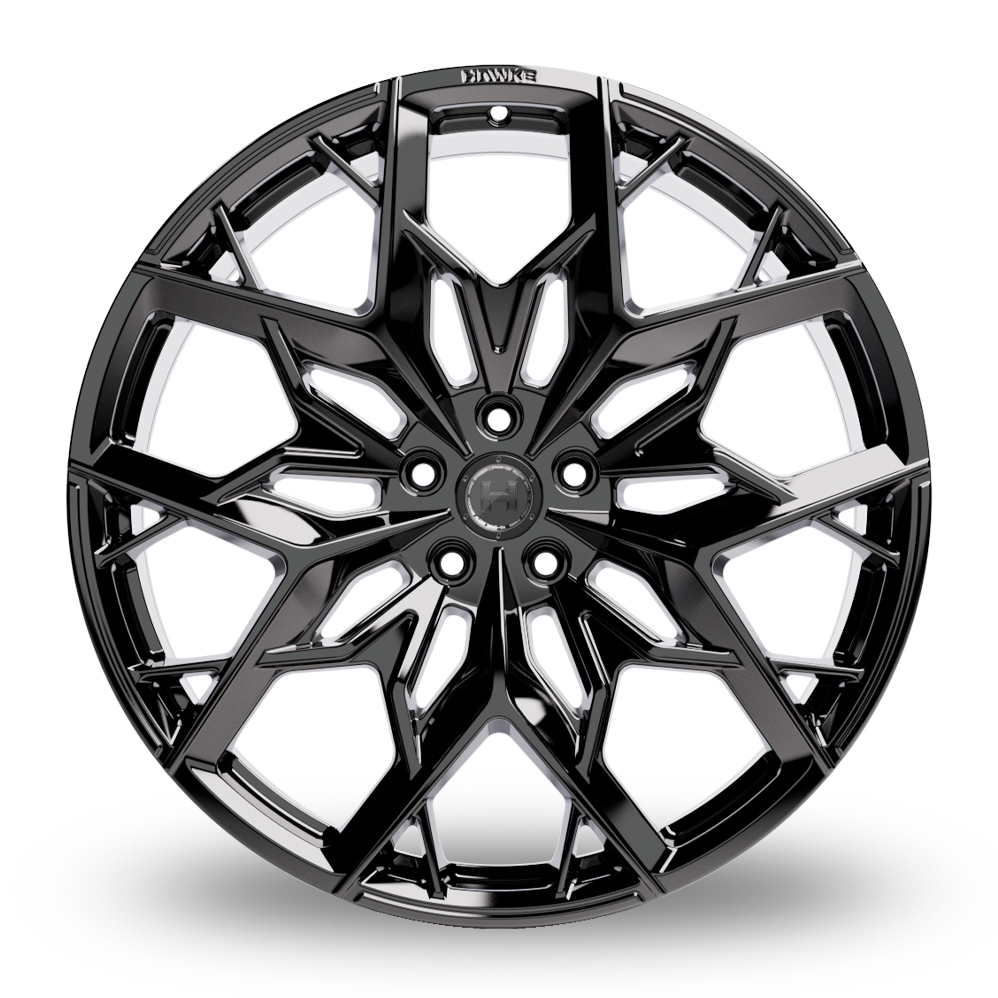 23" Hawke Vortex Elite Gloss Black Alloy Wheels