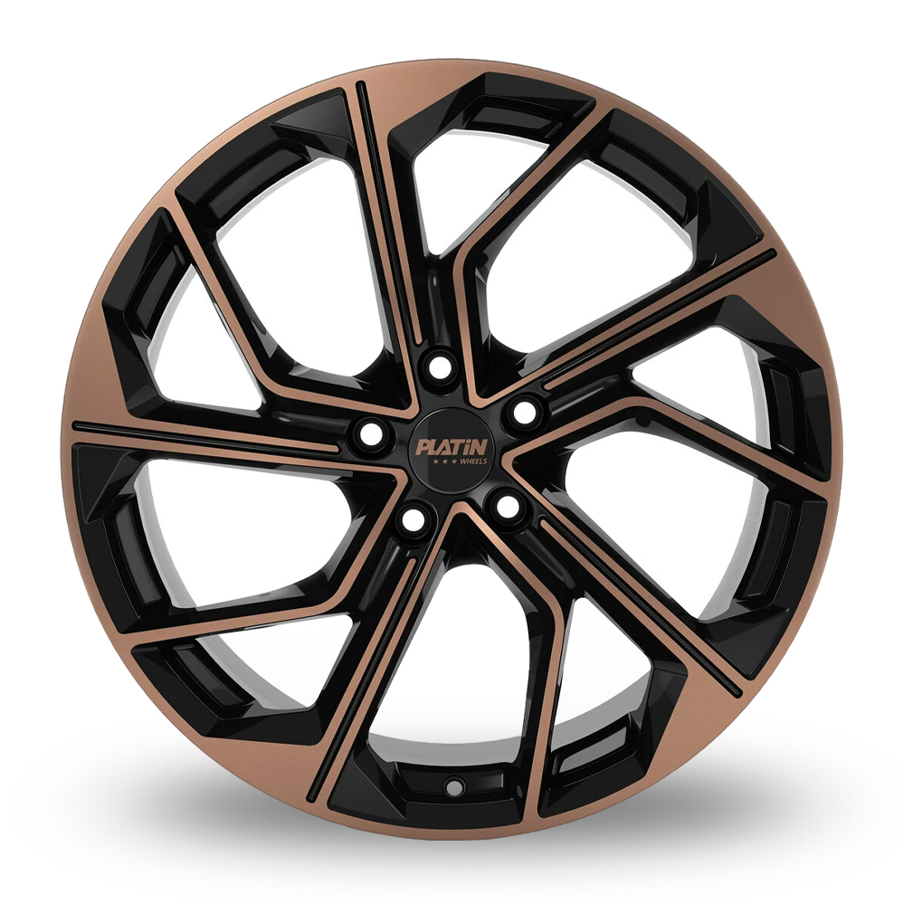 18" Platin P 116 Black Copper Polished Alloy Wheels