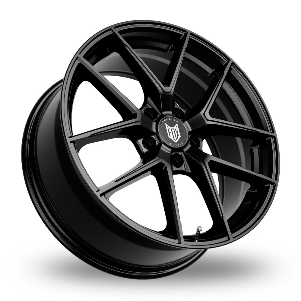 17" Fox Racing FX5 Gloss Black Alloy Wheels