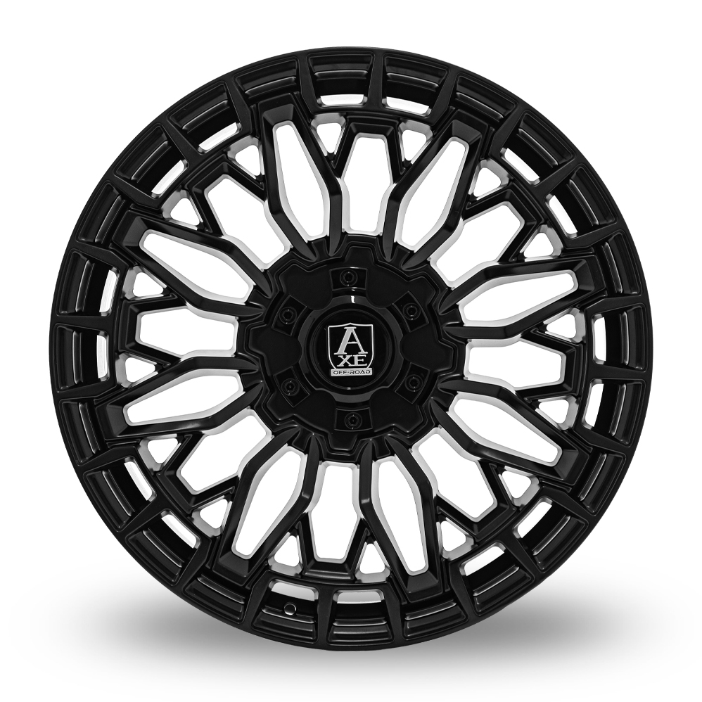 22" Axe AT10 Satin Black Alloy Wheels
