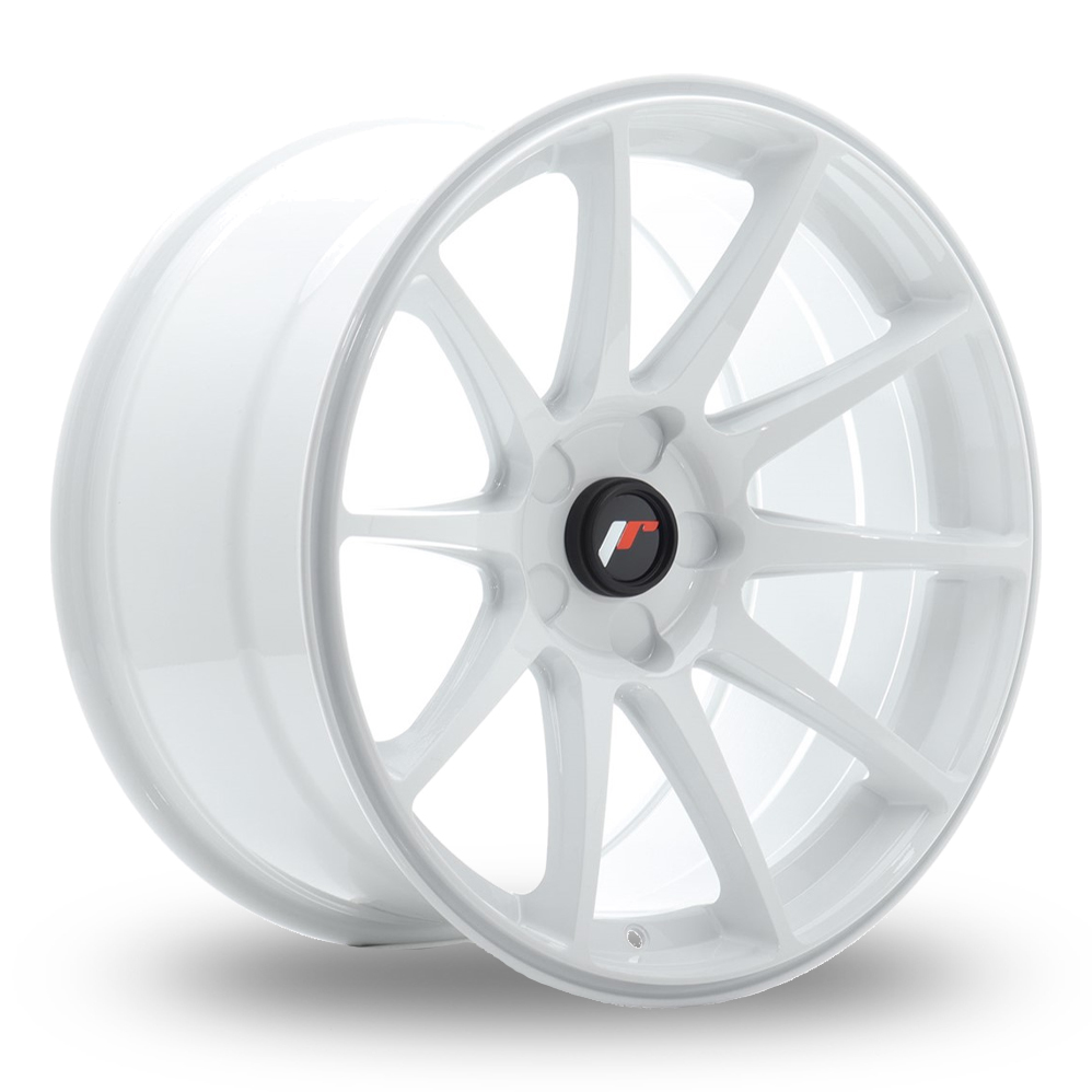 Japan Racing JR11 (9.5x18) (Custom Fitment) White Alloy Wheels