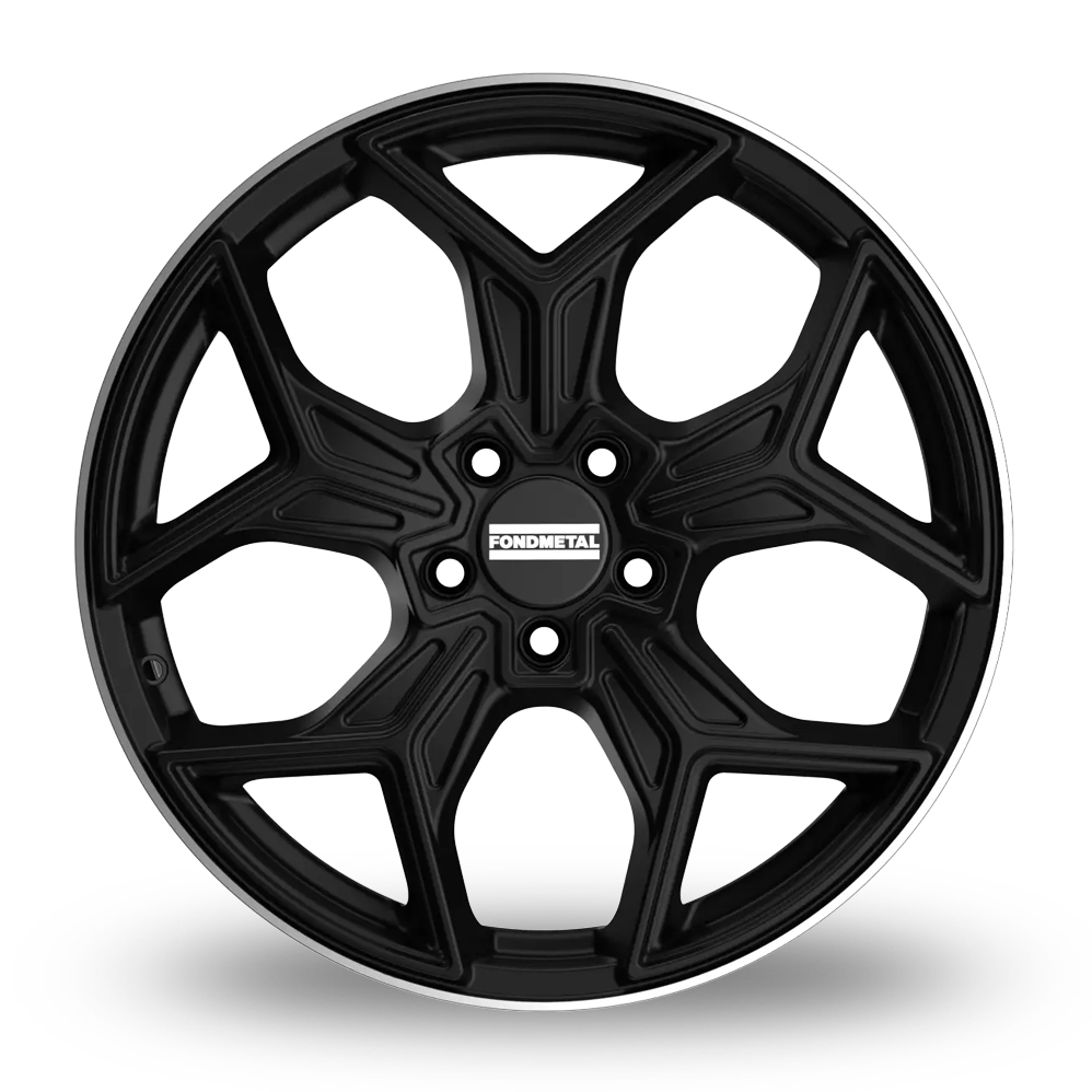 19" Fondmetal Taranis Matt Black Machined Lip Alloy Wheels
