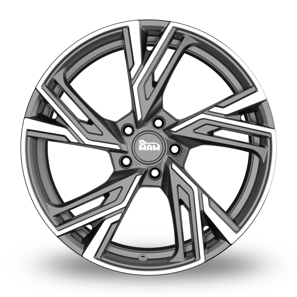 18" MAM RS5 Palladium Polished Alloy Wheels