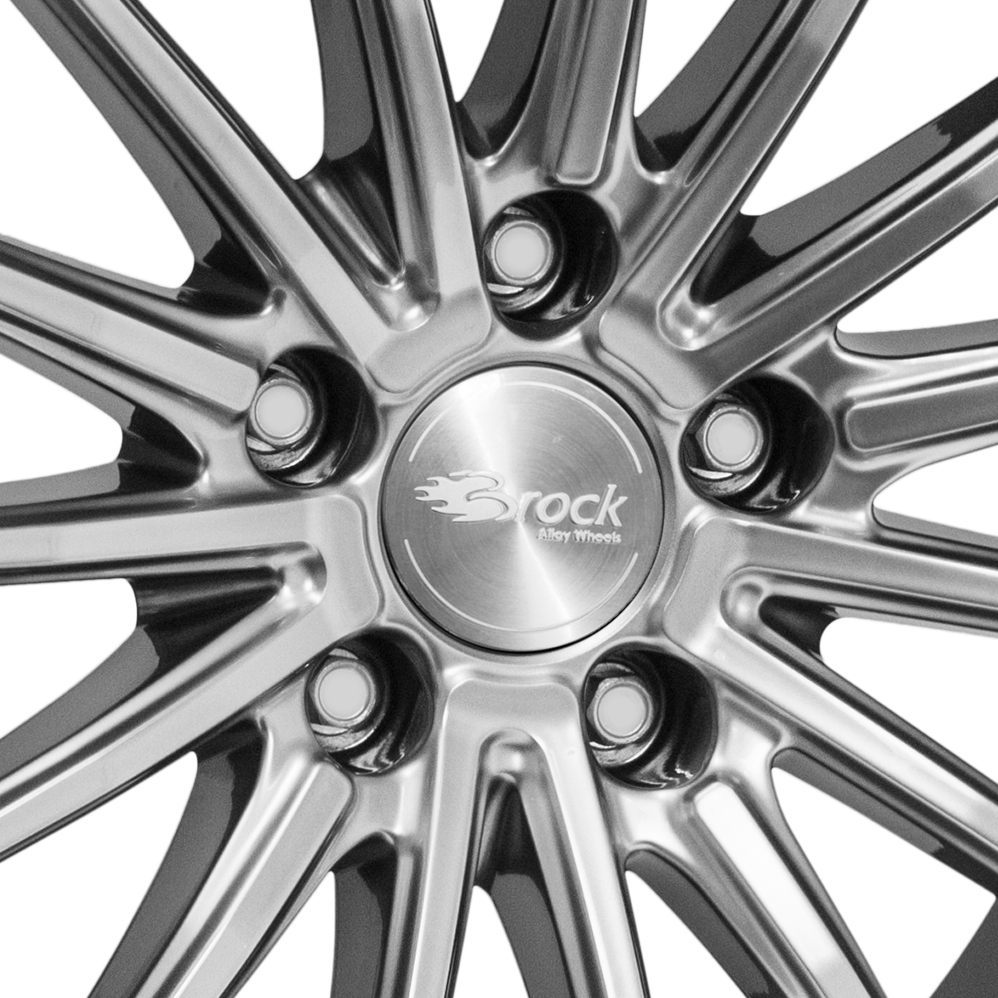 19" Brock B36 Hyper Silver Alloy Wheels