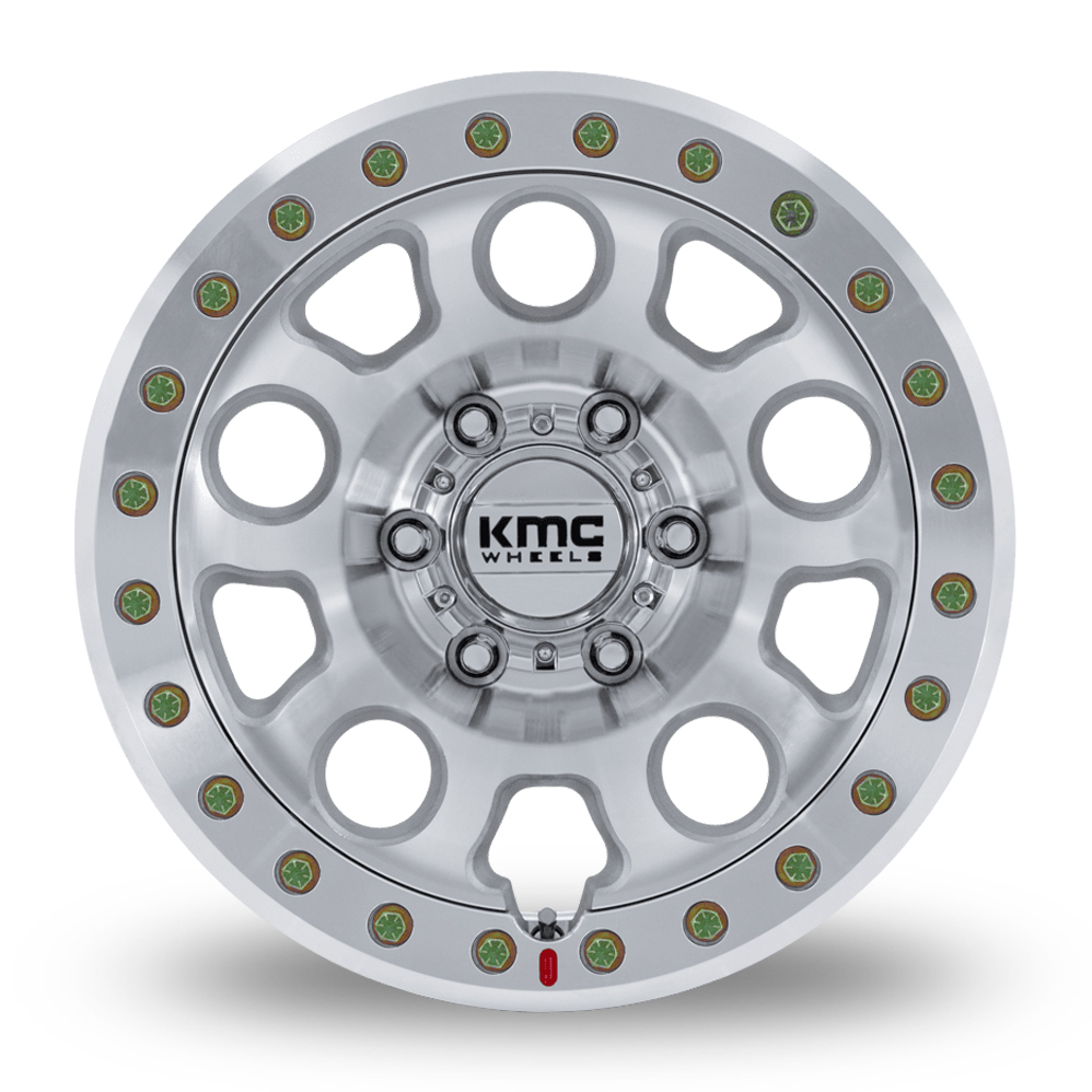 17" KMC KM241 E25 Beadlock (USA Warehouse) Machined Alloy Wheels