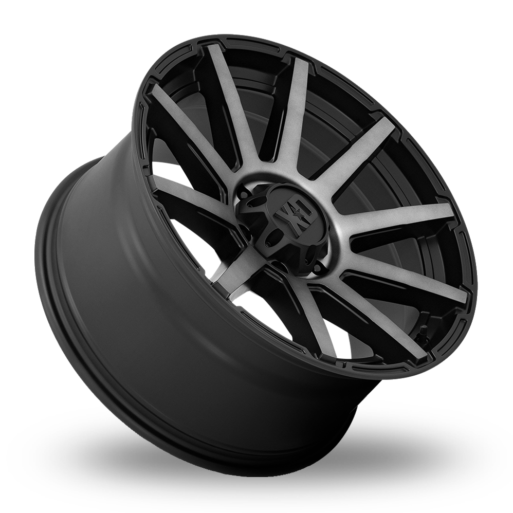22" XD XD847 Outbreak Satin Black With Gray Tint Alloy Wheels