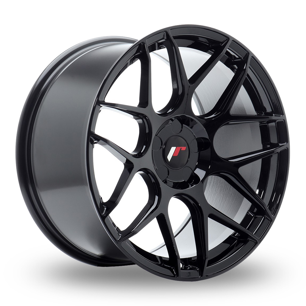 Japan Racing JR18 (9.5x18) (Custom Fitment) Gloss Black Alloy Wheels