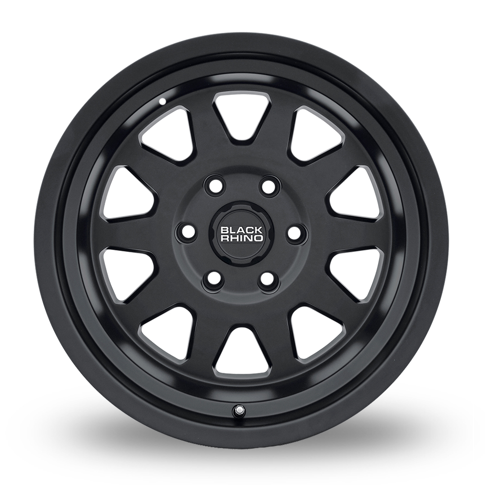 16" Black Rhino Stadium Matt Black Alloy Wheels