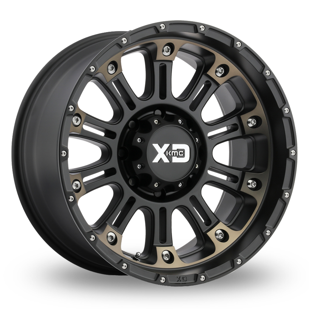 XD XD829 Hoss II Satin Black Mach With Dark Tint Alloy Wheels