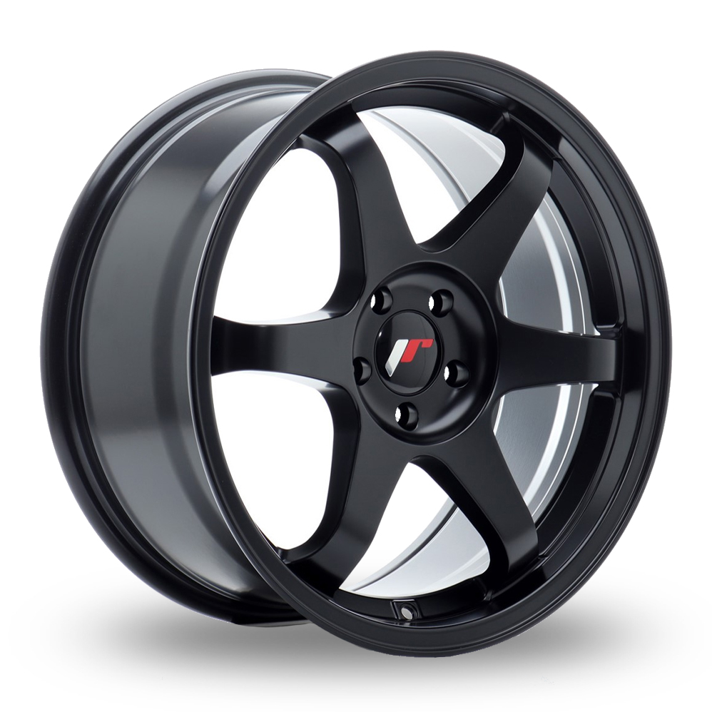 7x17 4x100 ET40 Japan Racing JR3 (Matt Black) (67.1cb) (690kg Load) (TH) (Precast) Alloy Wheels