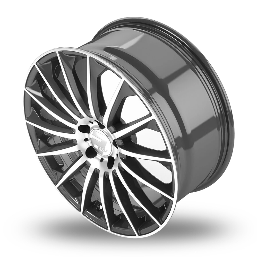 19" 2DRV WH39 Dark Gunmetal Machined Alloy Wheels