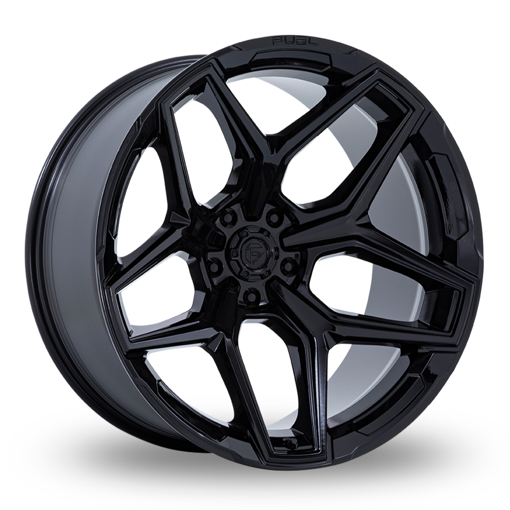 9.5x22 6x139.7 ET20 Fuel Off-Road Flux (USA Warehouse) (Gloss Black) (106.1cb) (1134kg Load) (22.3kg Weight) Alloy Wheels