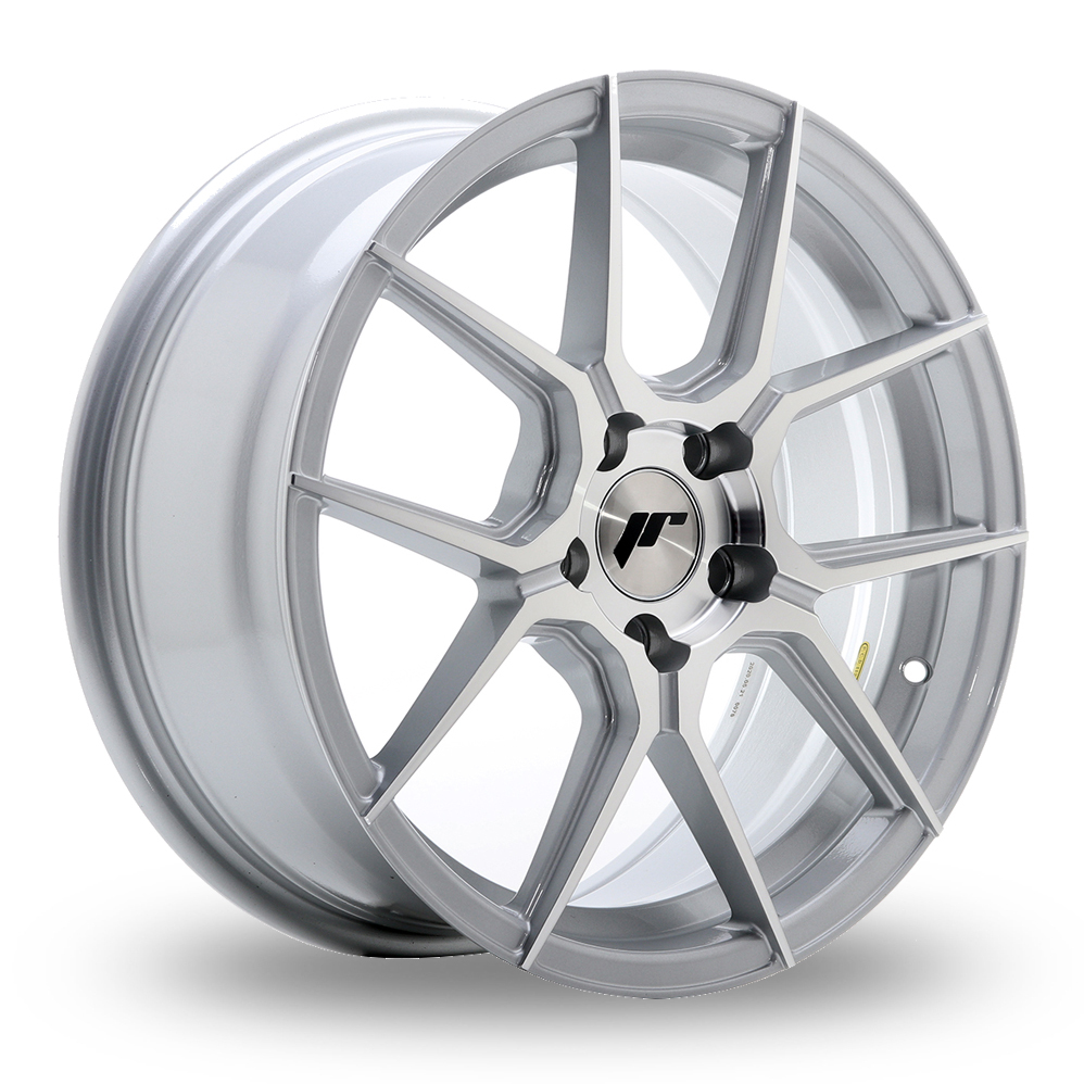 Japan Racing JR30 (8x17) (Custom Fitment) Silver Machined Face Alloy Wheels