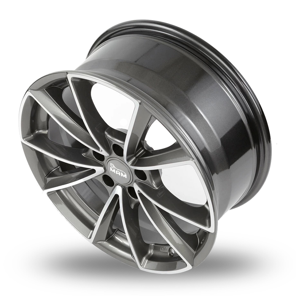 18" MAM A5 Palladium Polished Alloy Wheels