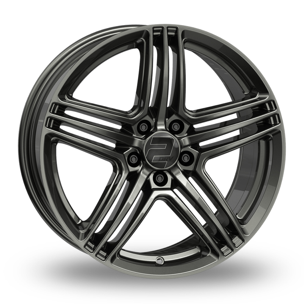 2DRV WH12 Dark Gunmetal Full Alloy Wheels