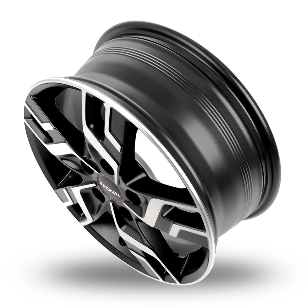 17" Ronal R64 Matt Black Polished Alloy Wheels