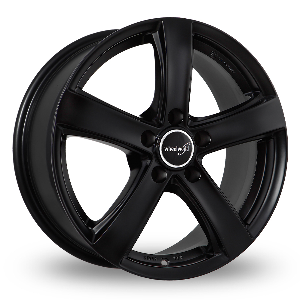 18 Inch Wheelworld WH24 Matt Black Alloy Wheels
