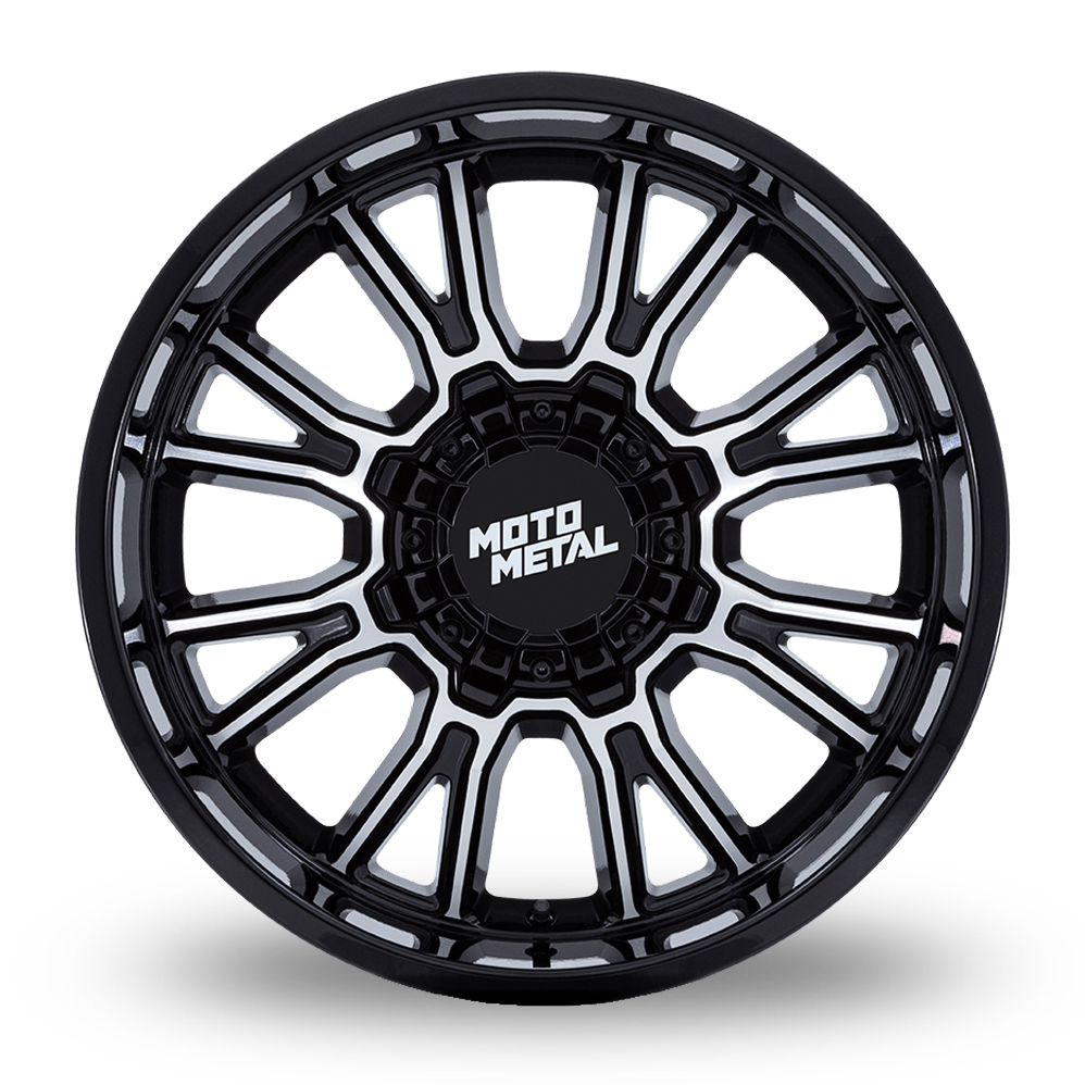 18" Moto Metal MO810 Legacy Gloss Black Machined Alloy Wheels