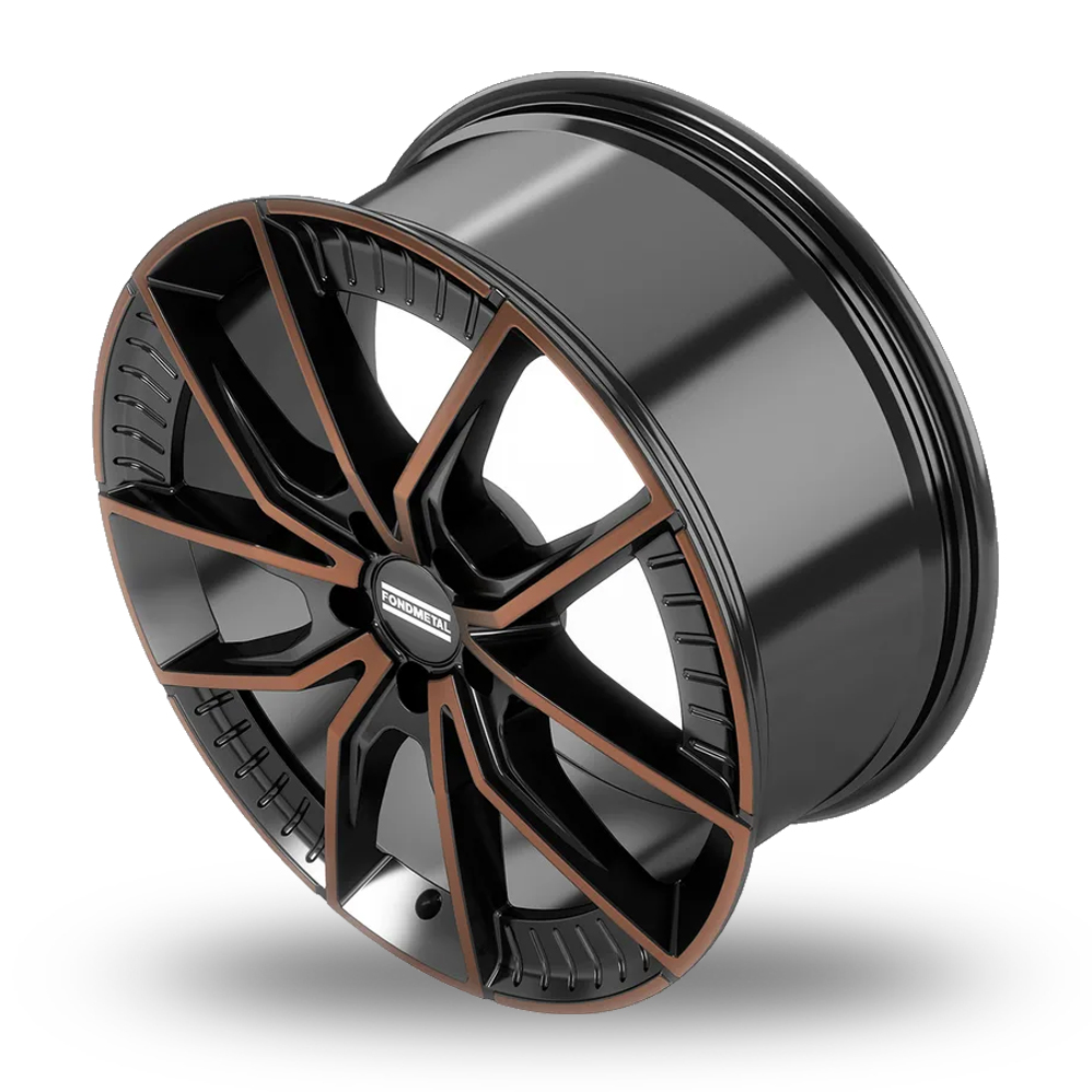 20" Fondmetal Elatha Gloss Black Bronze Machined Alloy Wheels