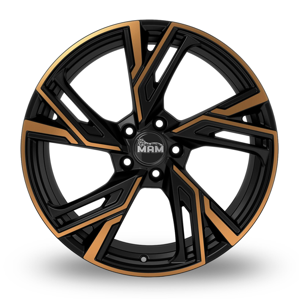18" MAM RS5 Matt Black Copper Alloy Wheels