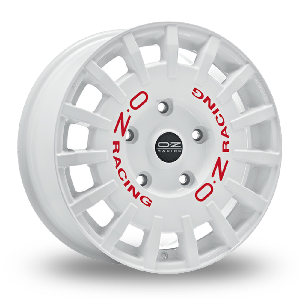 OZ Racing Rally Racing VAN Race White Red Lettering Alloy Wheels