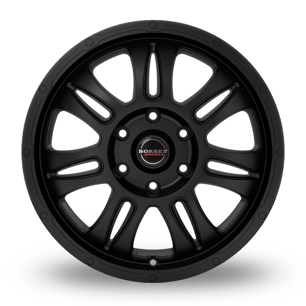 18" Borbet CW8 Matt Black Alloy Wheels