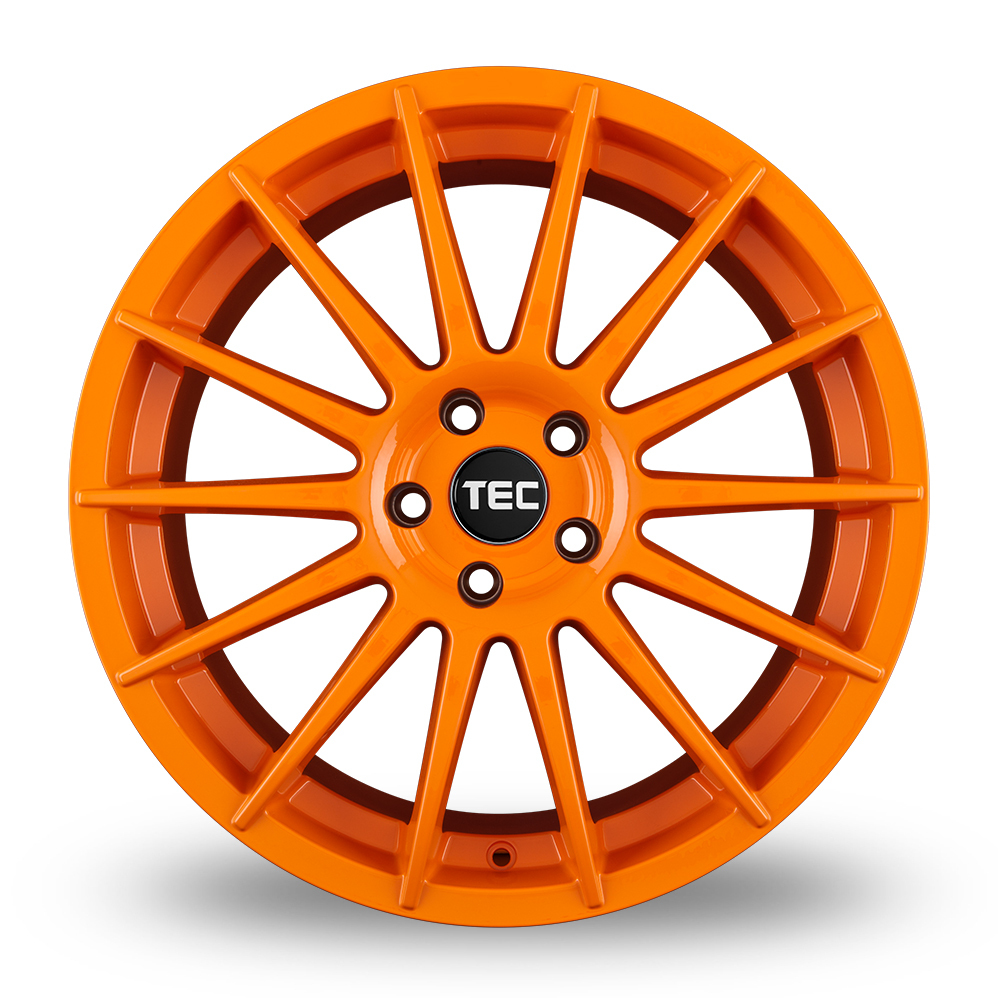 19" TEC Speedwheels AS2 Orange Alloy Wheels
