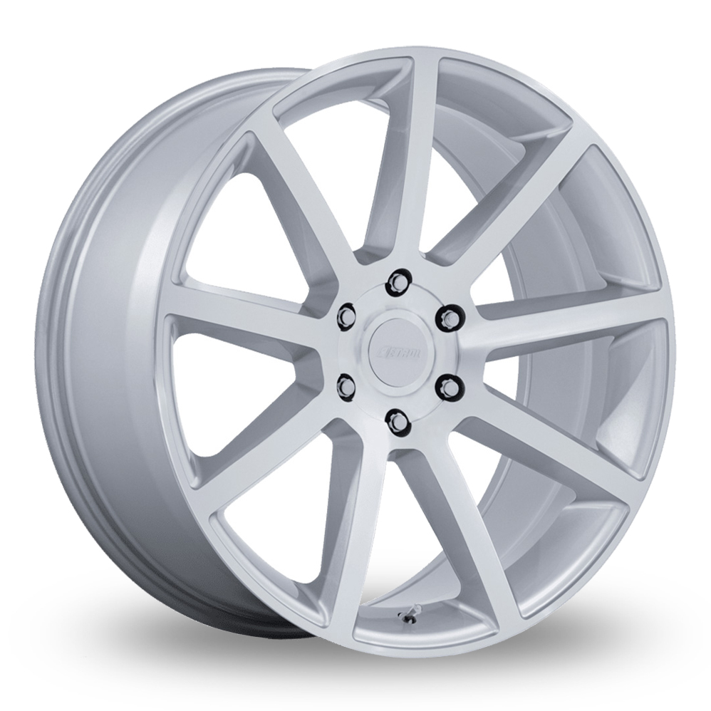 Petrol PE007 P6E (USA Warehouse) Gloss Silver With Machined Face Alloy Wheels