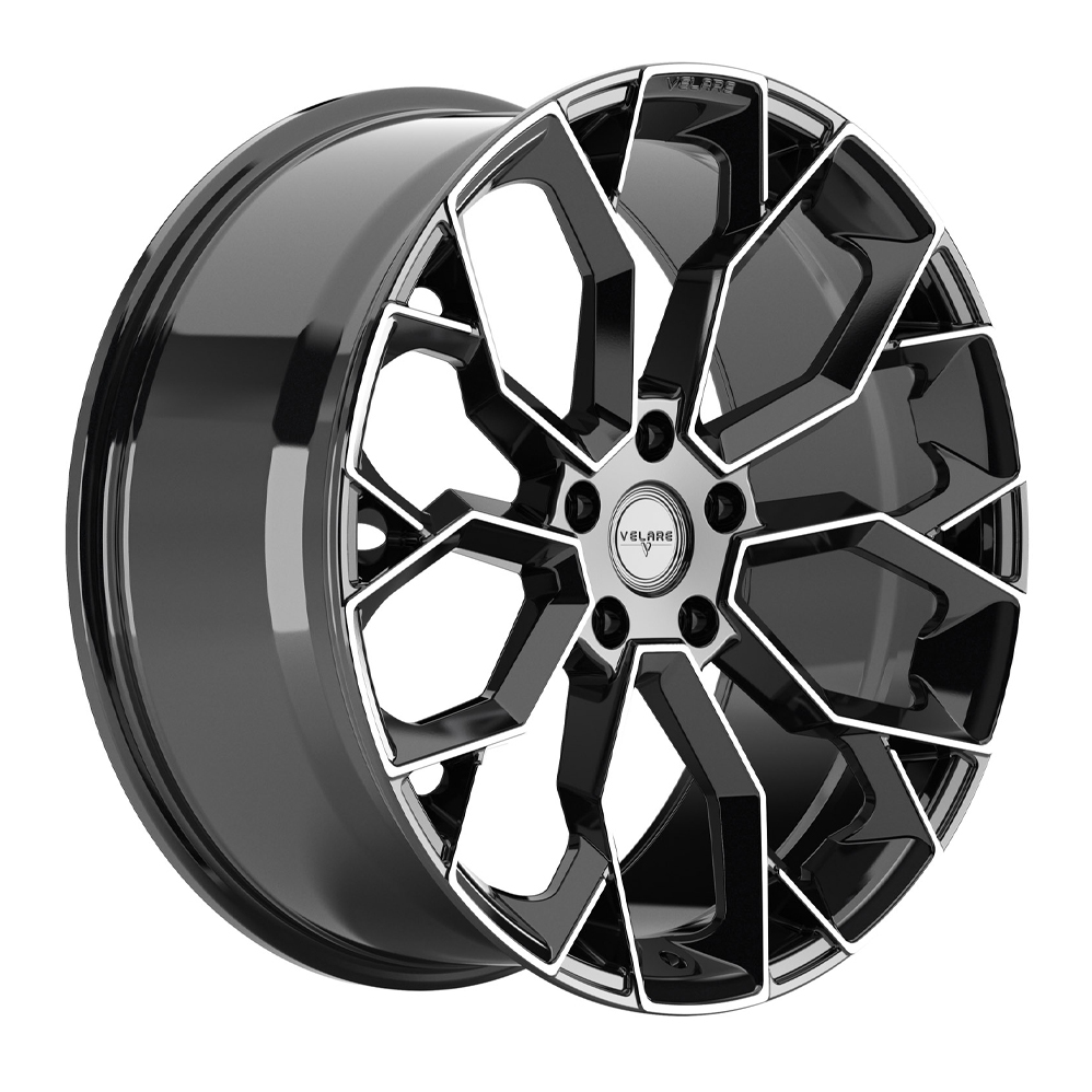 22" Velare VLR15 Gloss Black Machined Alloy Wheels