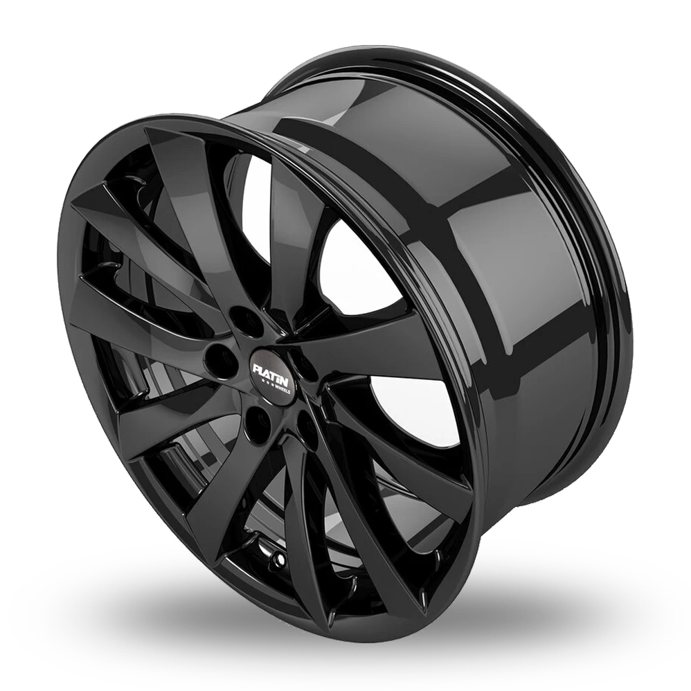 18" Platin P 106 Gloss Black Alloy Wheels