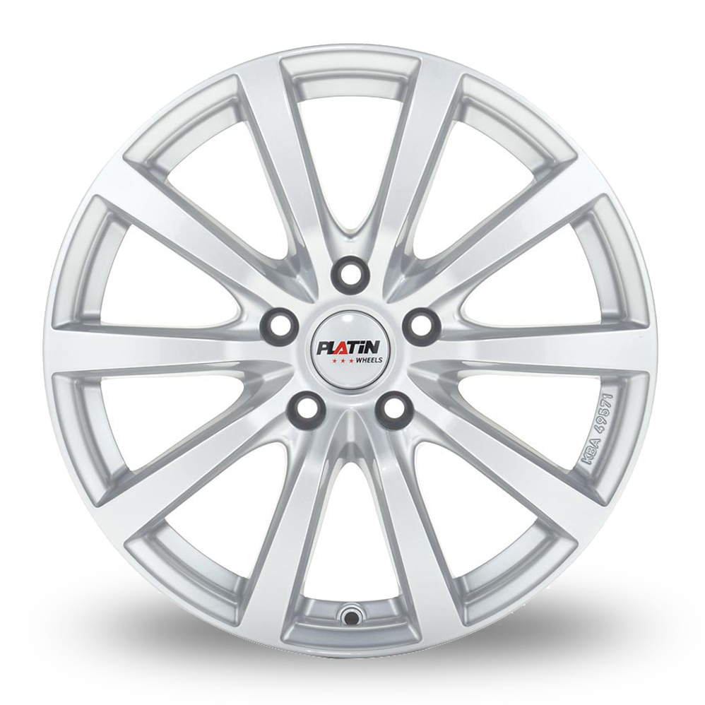 15" Platin P 69 Polar Silver Alloy Wheels