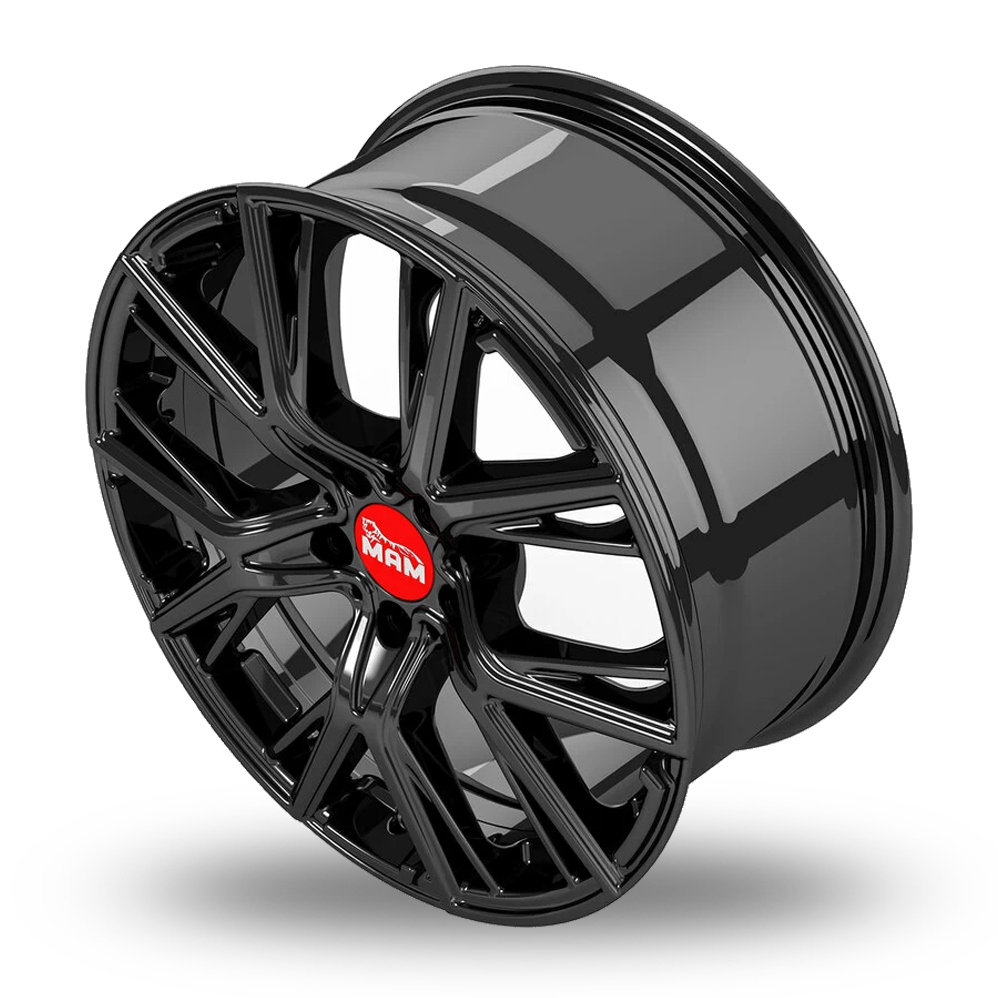 19" MAM B4 Gloss Black Alloy Wheels