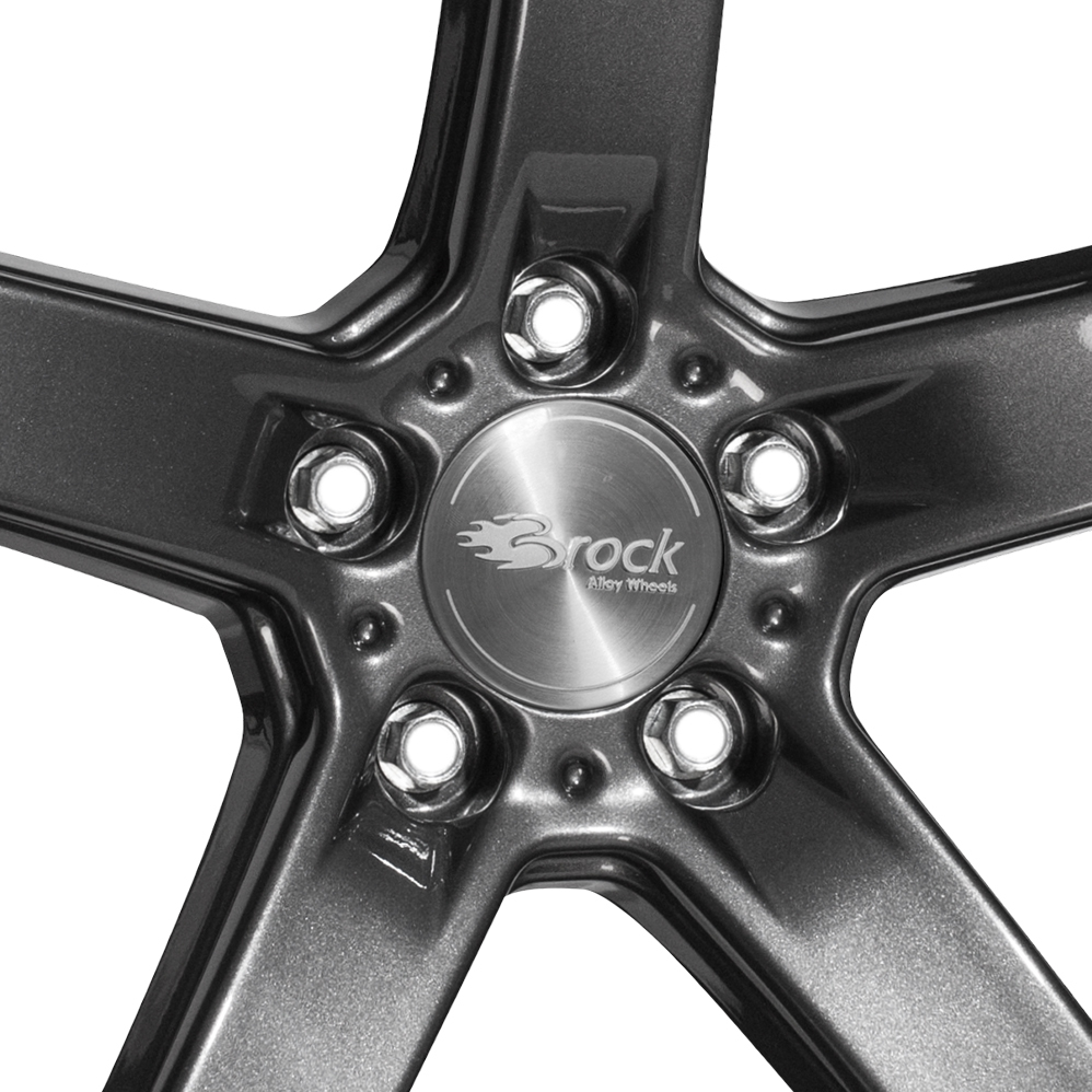 18" Brock B35 Titan Metallic Alloy Wheels