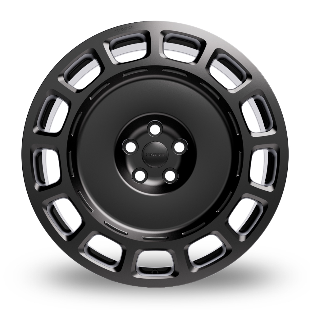 22" Hawke OCTAD Matt Black Alloy Wheels