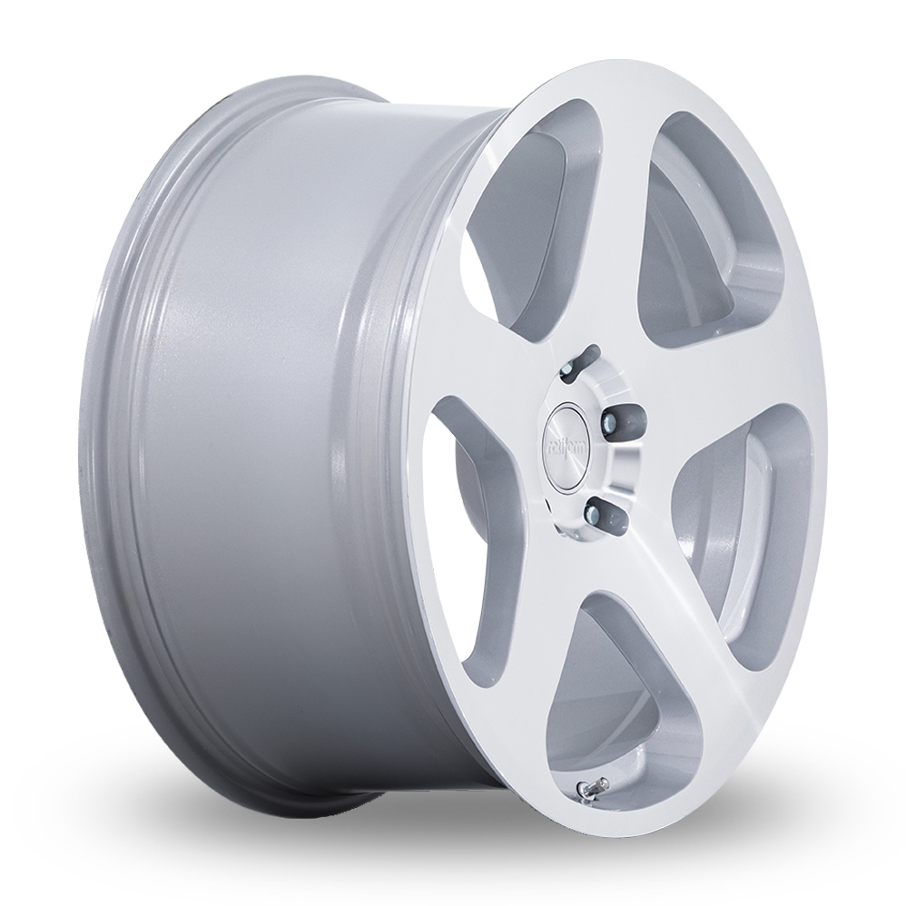 20" Rotiform RC200 NUE Gloss Silver With Machined Face Alloy Wheels