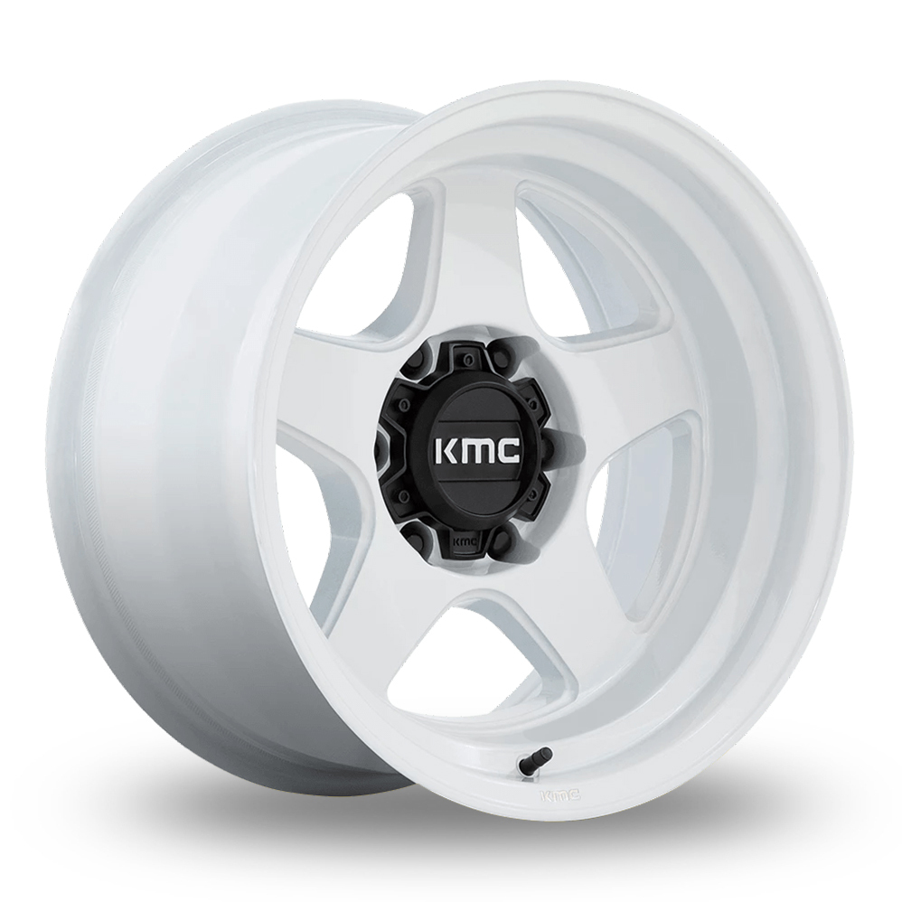 KMC KM728 Lobo (USA Warehouse) Gloss White Alloy Wheels