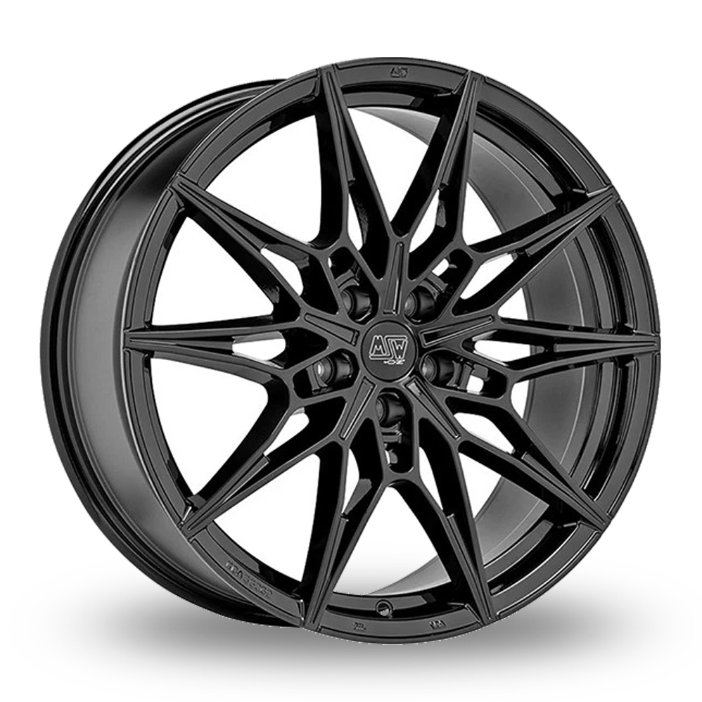 MSW (by OZ) 75 Gloss Black Alloy Wheels