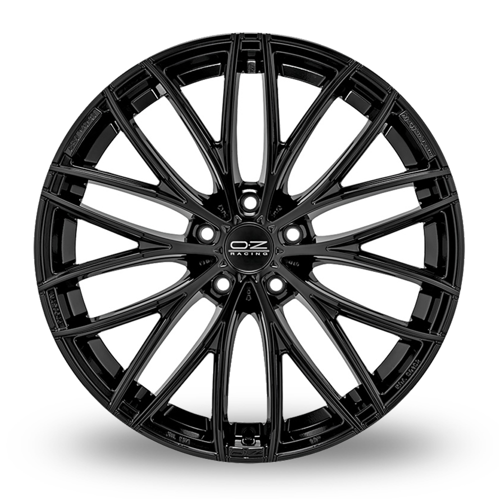 19" OZ Racing Italia 150 Gloss Black Alloy Wheels