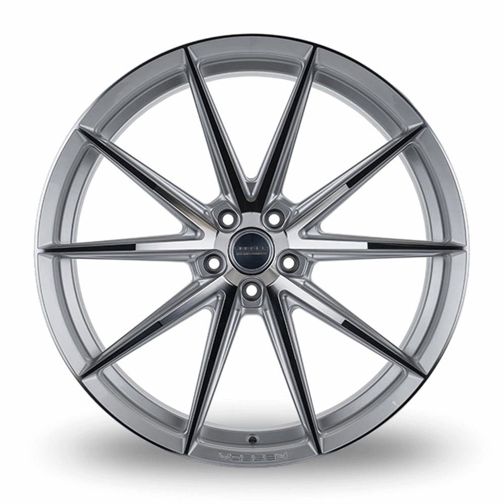 18" Vossen HFX-2 (9x18) (Super Deep Concave) Silver Polished Alloy Wheels