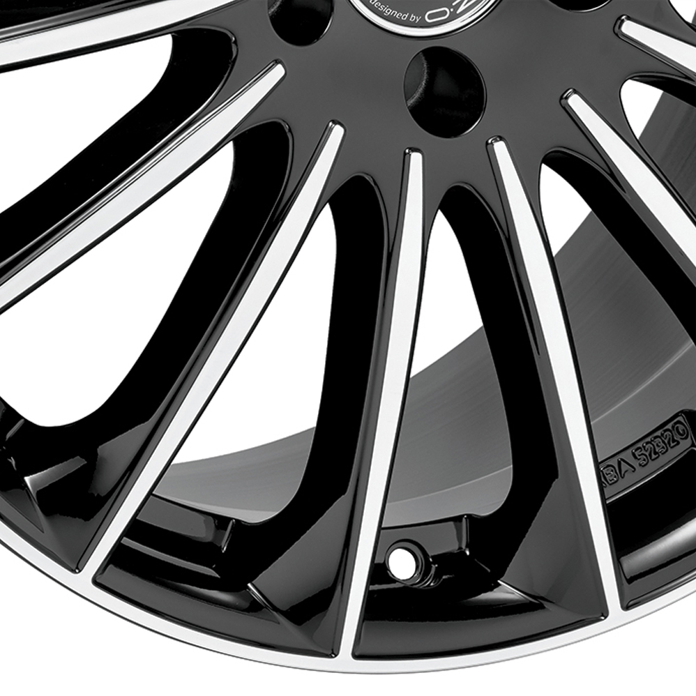 20" MSW (by OZ) 30 Gloss Black Polished Alloy Wheels