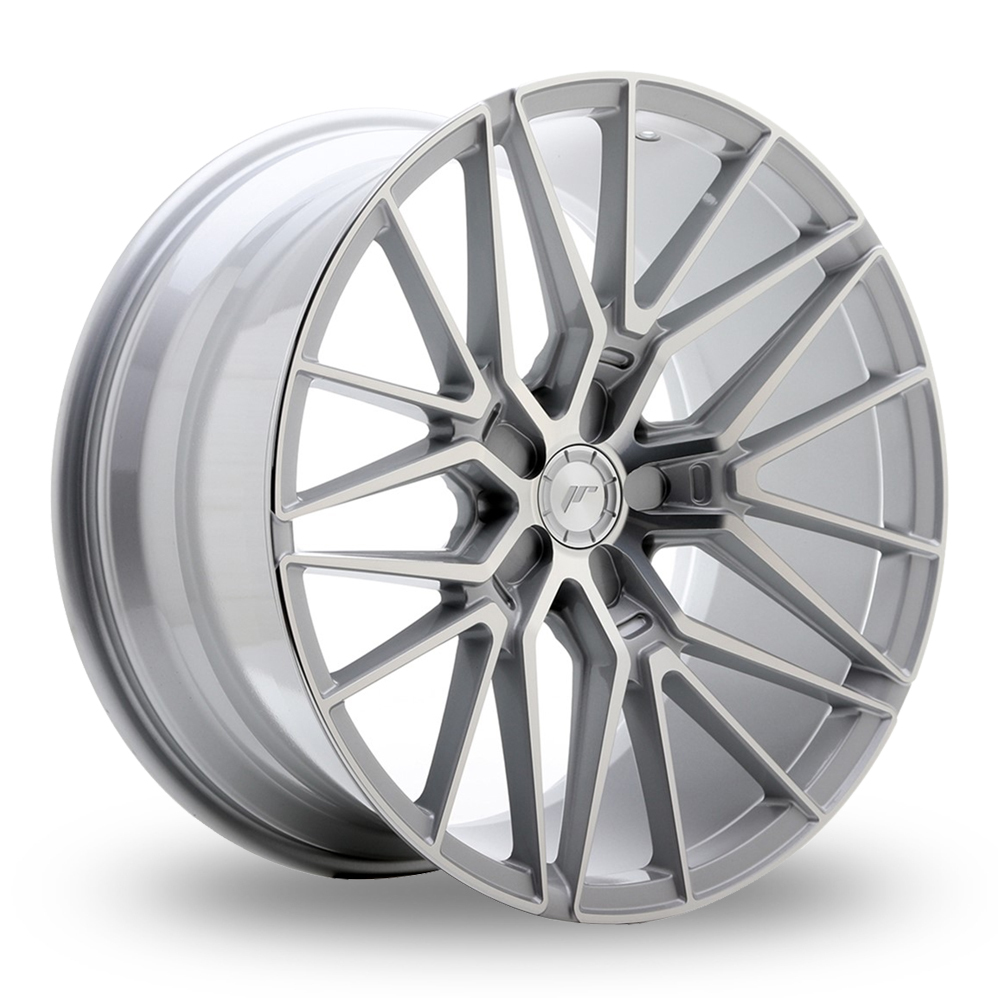 Japan Racing JR38 (10x22) (Custom Fitment) Silver Machined Face Alloy Wheels