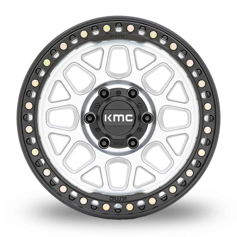 17" KMC KM549 GRS Machined With Satin Black Lip Alloy Wheels
