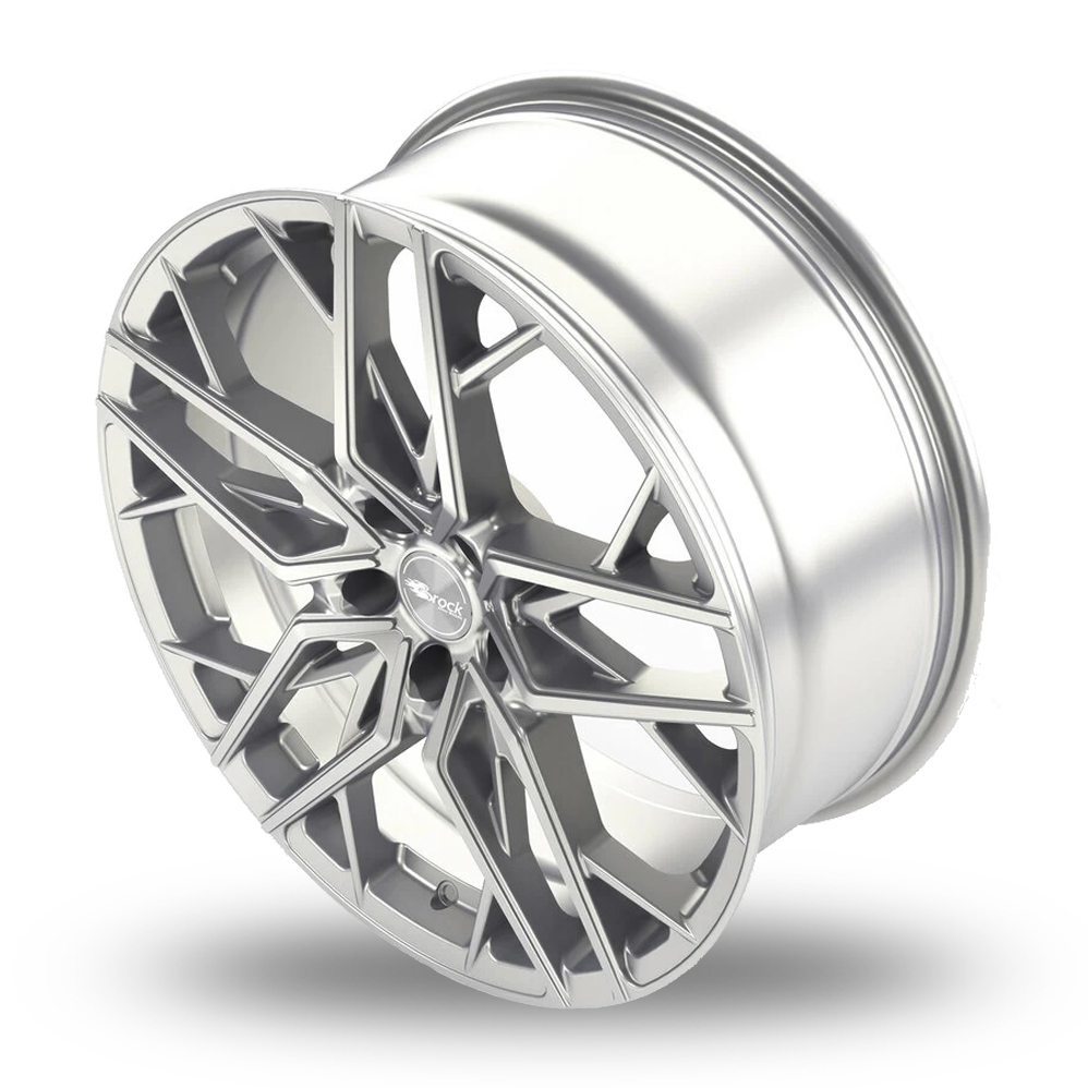18" Brock B44 Hyper Silver Alloy Wheels