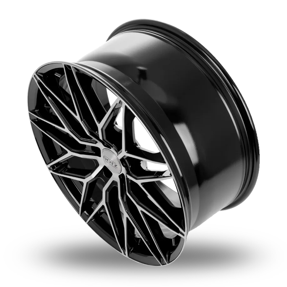 18" Dotz Suzuka Black Polished Alloy Wheels