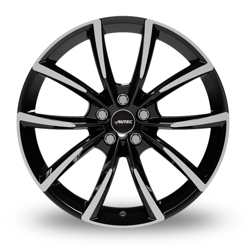 21" Autec Astana Black Polished Alloy Wheels