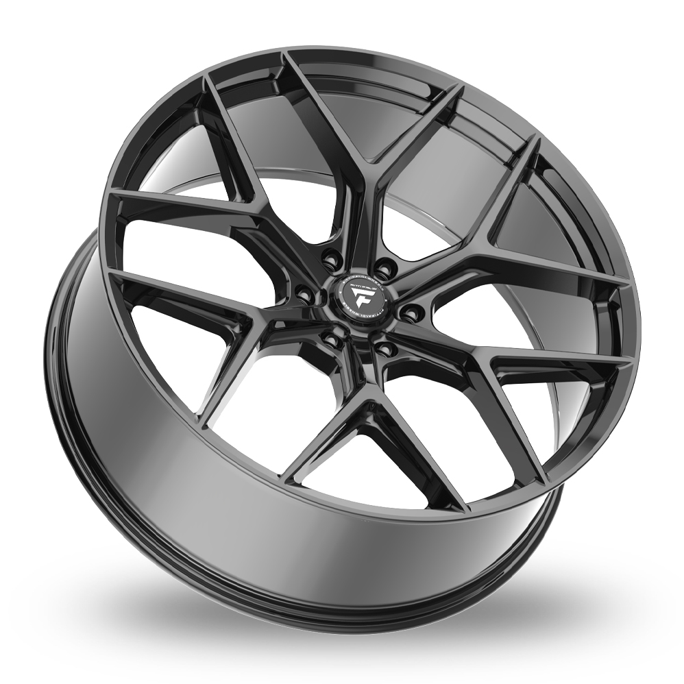 24" Fondmetal FS374 Fittipaldi Gloss Black Alloy Wheels