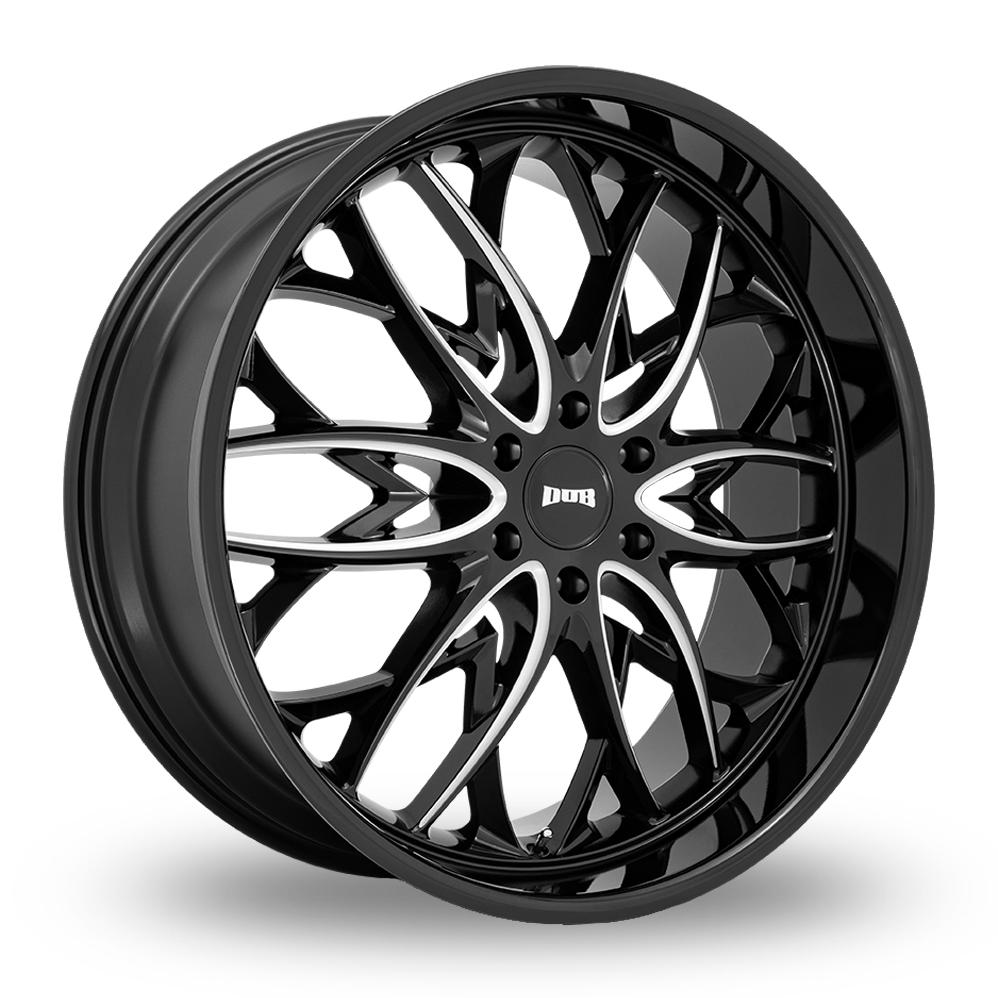DUB S263 OG (USA Warehouse) Gloss Black Milled Alloy Wheels